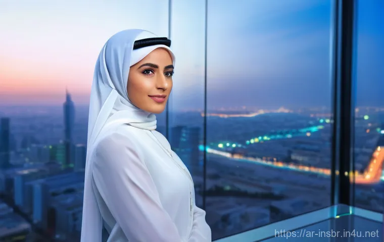 보험중개사 인터뷰 준비 팁 - "The Future-Ready Insurance Visionary"**
    "A confident, professionally dressed Arab woman, aged l...