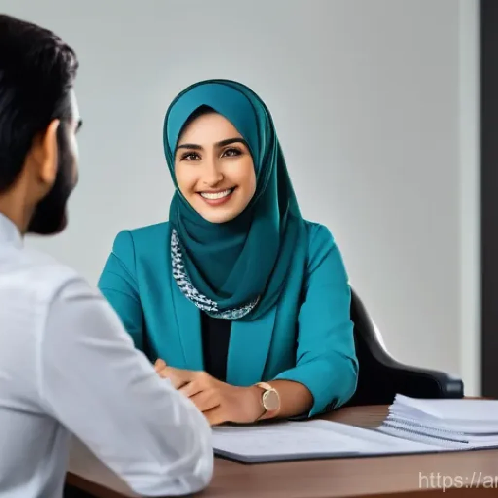 보험중개사로 성공하기 위한 심리적 요인 - **Prompt: Building Trust through Empathetic Communication**
    "A professional and warm Arab female...