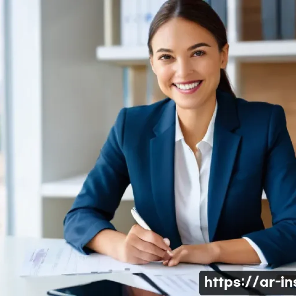 보험중개사 시험 중 실수 줄이는 법 - **Prompt 1: Professional Insurance Consultation**
    "A modern, well-lit office interior with a con...