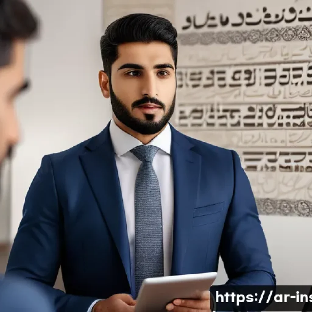 보험중개사 자격증으로 진출 가능한 업계 - A professional Middle Eastern insurance broker in a modern office setting, wearing a tailored busine...