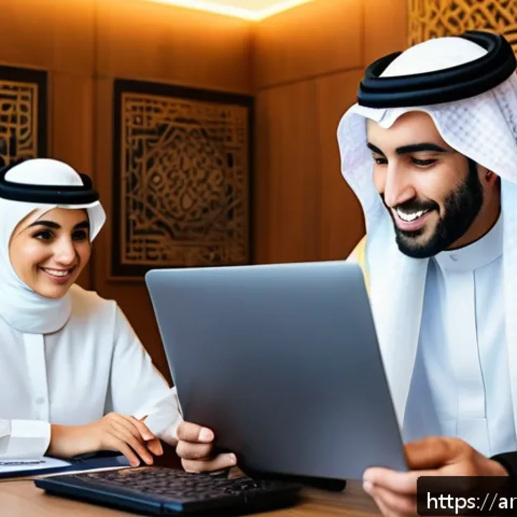 보험중개사와 윤리적 이슈 대응 방법 - A professional Arab insurance agent in traditional Gulf attire (white thobe and ghutra) sitting at a...