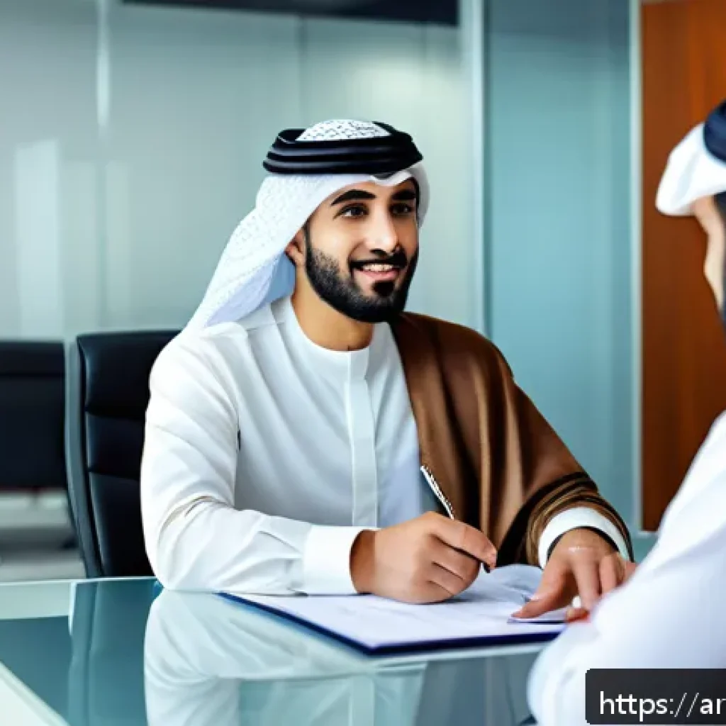 보험중개사 실무에서 주의해야 할 실수 - A professional Middle Eastern insurance broker in a modern office setting, attentively listening to ...