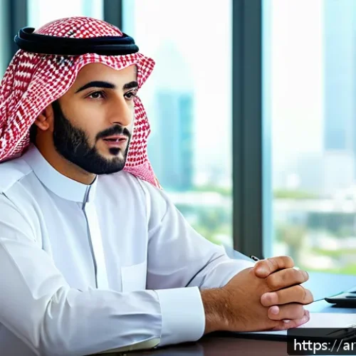 Home 17 보험중개사와 관련된 실무 강의 및 세미나 - A professional Middle Eastern insurance broker sitting at a modern desk in a bright office, attentiv...